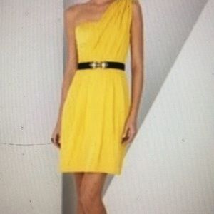 BCBG Max Azaria Short One Shoulder Dress